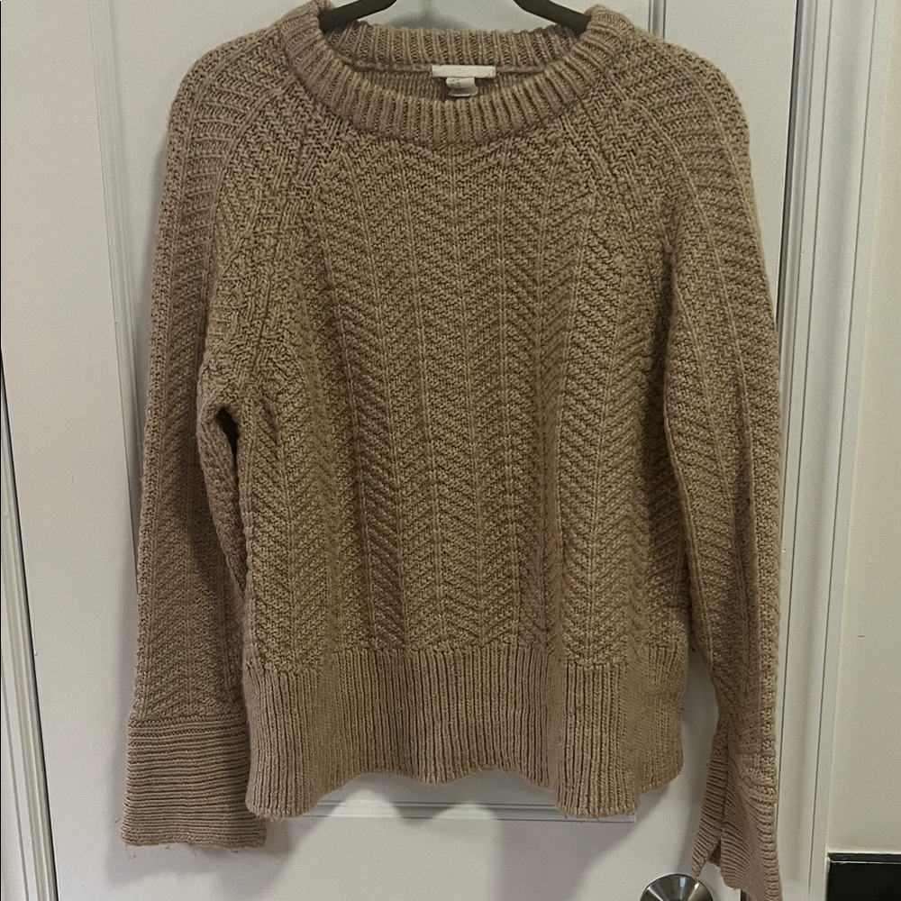 H&M Cozy Knit Beige Sweater